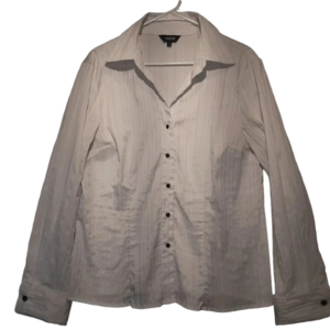 Lindor Women's  White Pleated Blouse Size 14